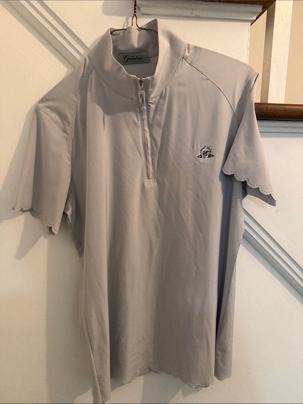 Greg Norman Collection Light Gray Quarter-Zip Golf Polo